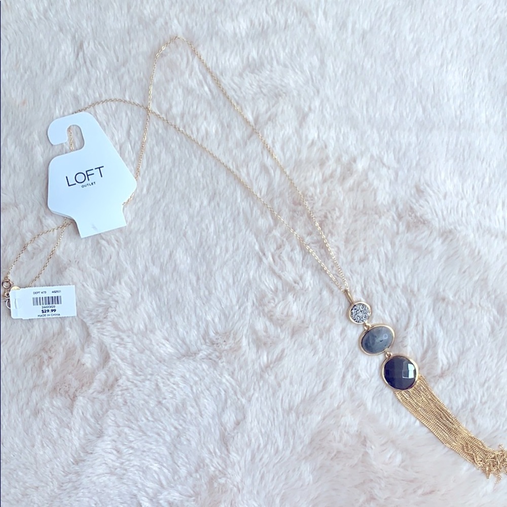 Gold and Gray Necklace